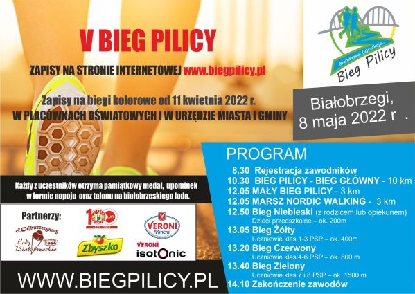 2022 Ulotka Biegi Pilicy zapisypop